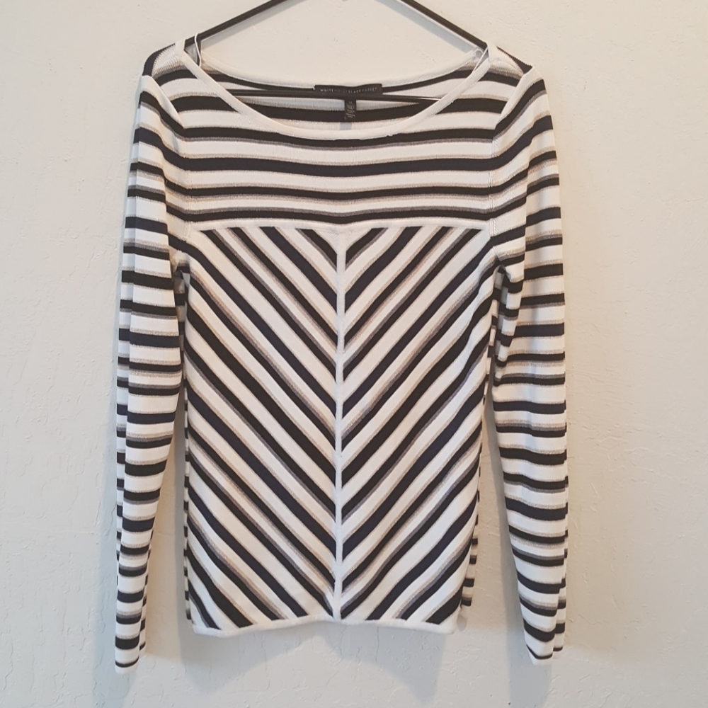 White house Black market Metallic and stripe